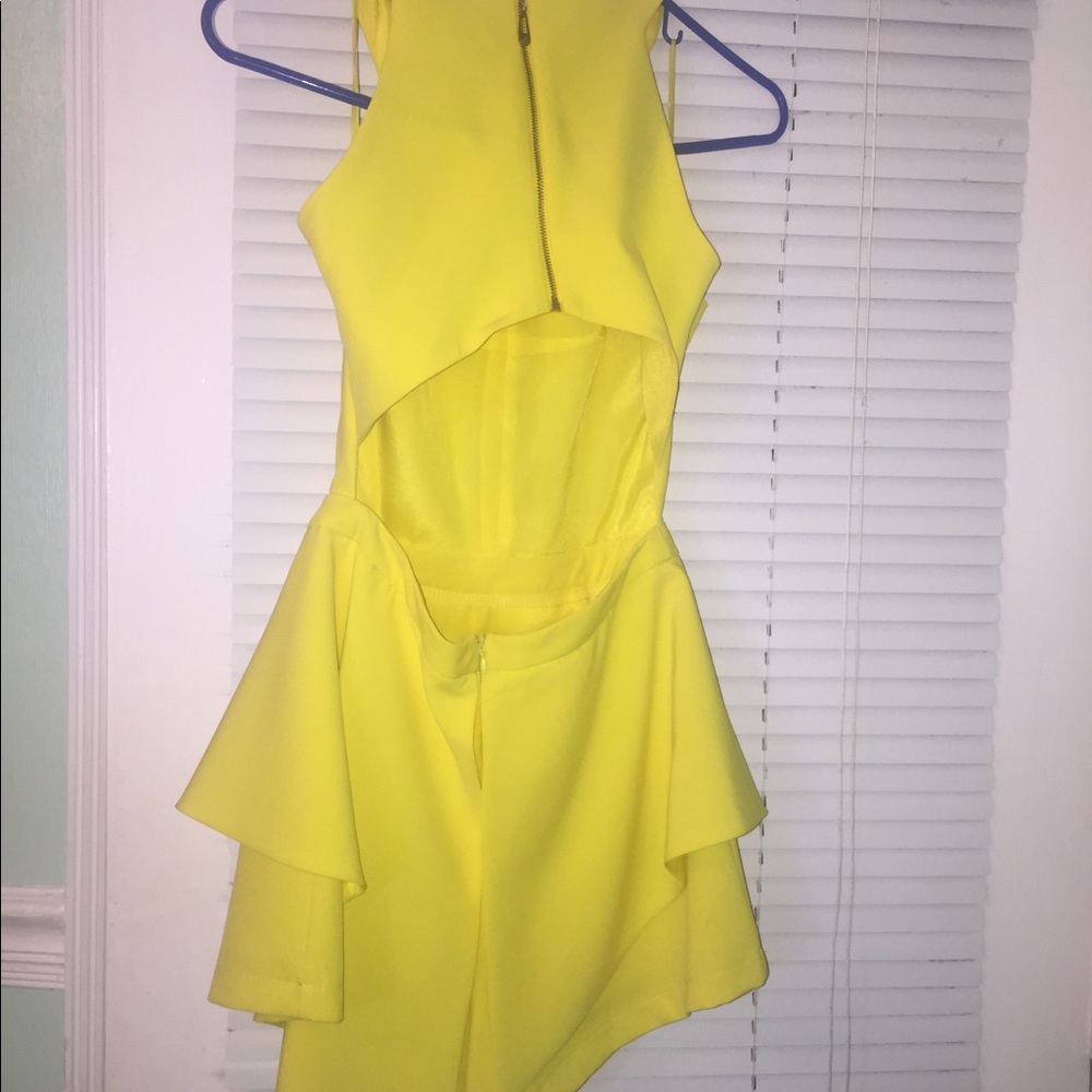 Yellow romper Sz S (worn once)